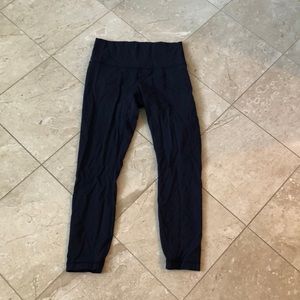 Navy Lululemon 7/8 Navy Tights